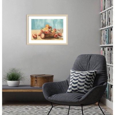 Summer Harvest Bowl I Svelte Natural Framed Wall Art Print