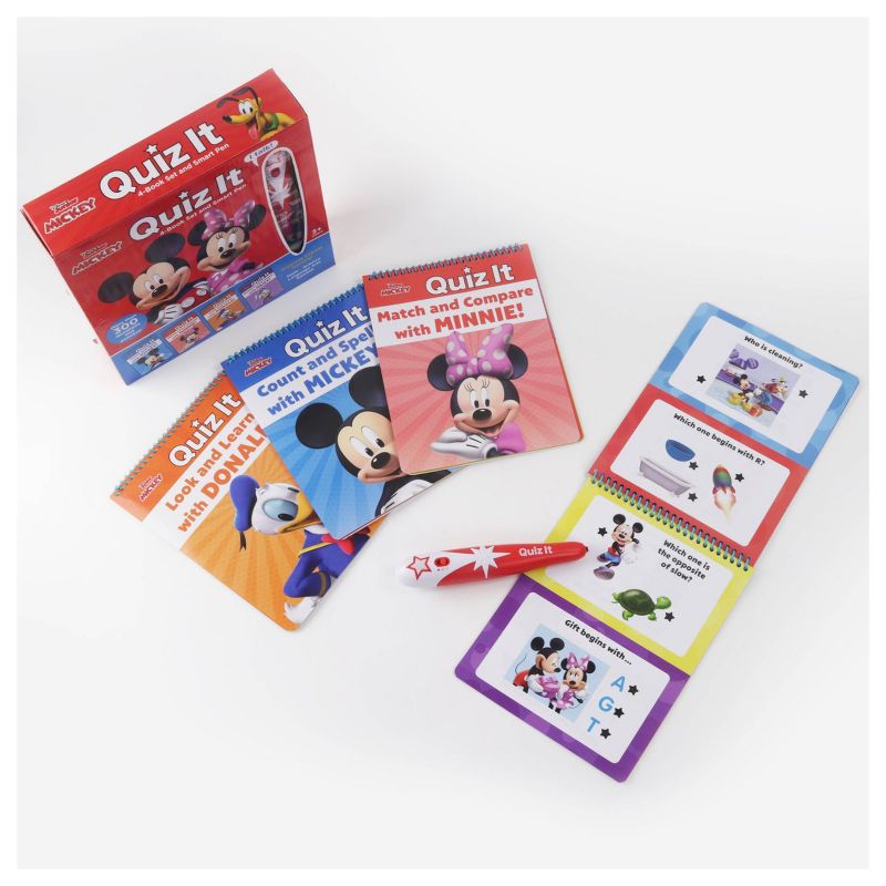 Mickey Mouse Clubhouse Quiz It Electronic Smart Pen with 4 Books STEAM Learning Set, 2 of 10