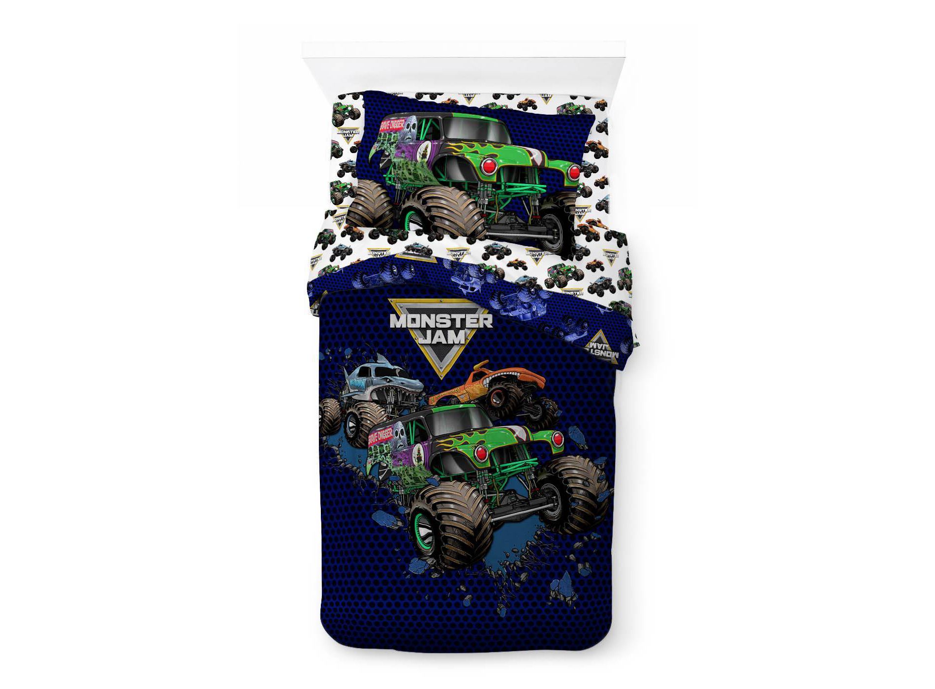 Monster Jam Twin Sheet Set