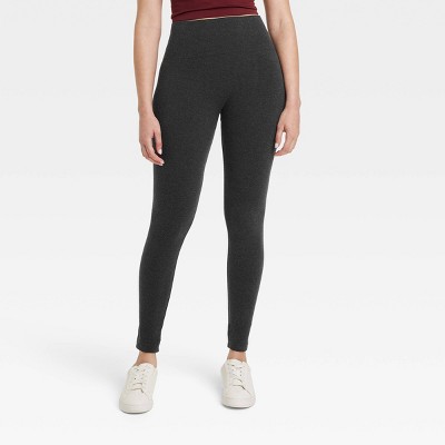 Women's High-waist Cotton Blend Seamless Capri Leggings - A New Day™ Black  S/m : Target