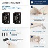 Amerock Single Demountable Hinges for 1/2" Overlay Cabinet Doors – Set of 2 - 4 of 4