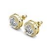 18k Gold Plated Halo Stud Earrings with Simulated Diamonds Gift for Women - 4 of 4