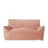 SKRAN 2 Seater Oversized Bean Bag Chair with Armrests for small space Living Room, Bedroom,  Pink - 2 of 4