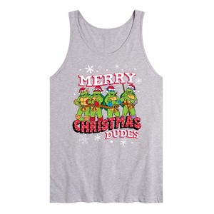 Men's - Teenage Mutant Ninja Turtles - Merry Christmas Dude Graphic Tank Top - 1 of 2
