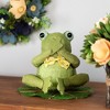 Northlight 7.5" Sitting Speak No Evil Frog with Bowtie Spring Decoration - 2 of 4