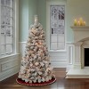 National Tree Company First Traditions Pre-Lit Flocked Acacia Artificial Christmas Tree Clear Lights - 2 of 4