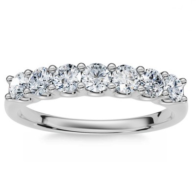 Pompeii3 1/2Ct Diamond Wedding Ring Gold U Prong Lab Created
