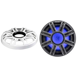 Kicker 51MWE104 - MWF 10-Inch Premium Marine Subwoofer (For Enclosures) 4-ohm and 51MWG10W White Grill Bundle - 1 of 4