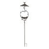 Transpac Large Metal Umbrella Birdfeeder Garden Yard Stake Home Decorations Spring - 2 of 3