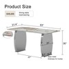 CENGHU Modern Rectangular Dining Table with 0.4" Patterned Tabletop and Gold Legs,  63" *31.4" *30" Kitchen Table for Kitchen, Dining Room - 4 of 4