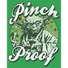 Juniors Womens Star Wars Yoda St. Patrick's Day Pinch Proof T-Shirt - 2 of 4