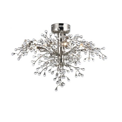 Maxim Lighting Cluster 8 - Light Semi-Flush Mount in  Polished Nickel