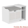 PrecisionAuto Discreet Extra Large Cat Litter Box Enclosure Stylish Wood End Table w/Top Door, Storage Shelf, Mat & Cushion | Dog Proof - 2 of 4