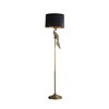 64.5" Modern Elegance Golden Peacock Polyresin Floor Lamp: Ore International, Black Shade - 2 of 4