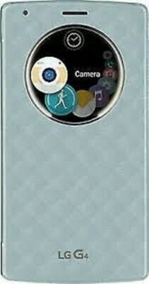 LG Quick Circle Snap-On Folio Case for LG G4 - Aqua Blue