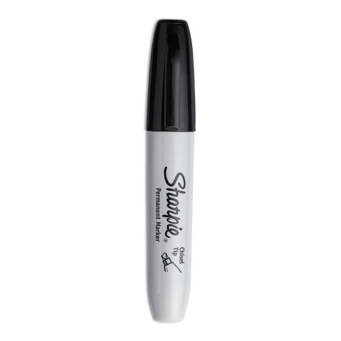Sharpie Permanent Markers 5.3mm Chisel Tip Black 4/pack 38264pp : Target