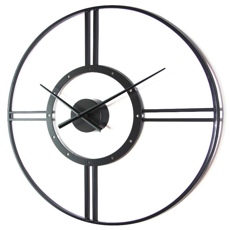 24&#34; Astro Wall Clock Black - Infinity Instruments, 4 of 5
