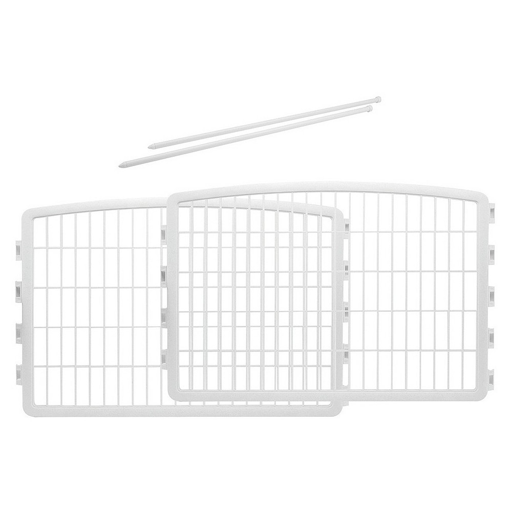 IRIS 24'' Pet Playpen 2 Panel Add-On, White