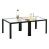 CAVINAS Coffee Tables for Living Room Modern Lift Top Coffee Table Black Glass Tabletop Center Tables with Storage Shelf - 2 of 4