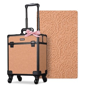 Byootique Rolling Makeup Train Case Cosmetic Trolley Organizer Rococo - 1 of 4