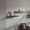 SEVOBAL Utility Storage Shelves Bookshelf Set of 2 Wide Floating Shelves, Contemporary Wall-Mounted Storage for Living Room, Grey, 47.24"*10.24"*3.54" - 2 of 4