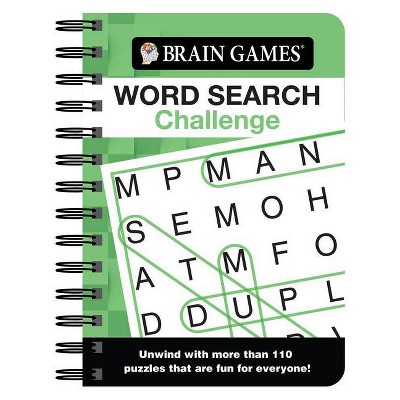 Brain Games Mini - Word Search Challenge - by  Publications International Ltd & Brain Games (Spiral Bound)