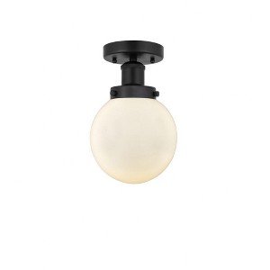 Beacon - 1 Light Semi-Flush Mount In Industrial Style-8.25 Inches Tall and 6.5 Inches Wide - 1 of 1