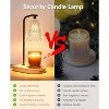 FAAYFIAN Adjustable Candle Warmer Lamp with Timer,Wood Base Metal Shade,Birthday Gifts for Women Mom - 3 of 4
