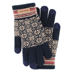 Clear Creek Women's Knit Jacquard Winter Texting Glove - 1 of 3