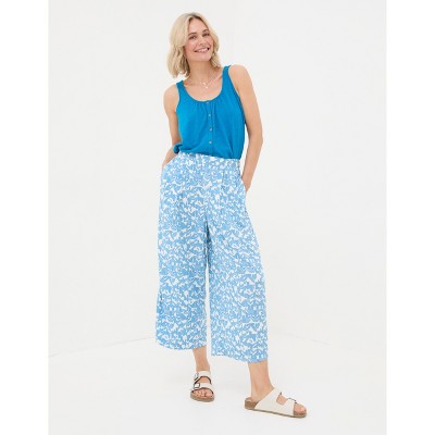 FatFace Women's Shirwell Med Geo Cropped Trousers