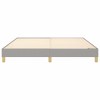 vidaXL Box Spring Bed Frame for King Size Mattress, Stylish Fabric Exterior in Light Gray, Durable Wood Construction for Bedroom Comfort - 4 of 4