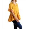 Women's Mandarin Tiered Ruffle Top - umgee - 2 of 4