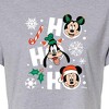 Women's - Disney - Ho Ho Ho Characters Cropped Graphic T-Shirt - 2 of 4