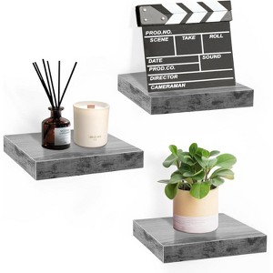 Sorbus Set of 3 Square 9 Inch Floating Shelves - for Living Room Decor, Bedroom, Bathroom Decor, Home & Kitchen - 1 of 4