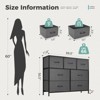 Bestier Dresser for Bedroom with 7 Fabric Drawers, Chest Organizer Units for Clothing, Closet, Bedroom, Storage Tower with Cabinet - 3 of 4