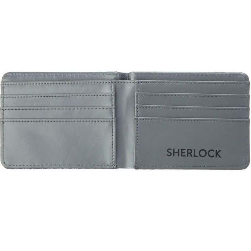Seven20 Sherlock Holmes Men's Bi-Fold Wallet: Get Sherlock (Grey), 2 of 4