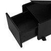 Kumasinova On-Trend Mobile End Table with Cubbies&Lockable Wheels,Modern Nightstand Versatile MDF Sofa Side Table for Living Room&Bedroom - 4 of 4