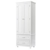 NicBex Tall Bathroom Storage Cabinet with 2/3 Drawers,Freestanding Bathroom Cabinet with Adjustable Shelves,Storage Cabinet for Bathroom,Office - 2 of 4
