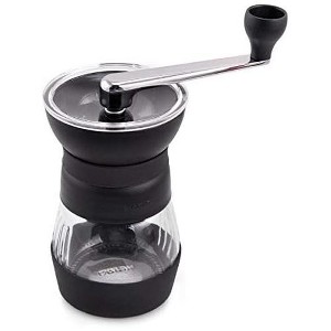 Hario "Skerton Pro" Ceramic Manual Coffee Grinder, Black & V60 Paper Coffee Filters, Size 02, Natural, 200 Count - 1 of 4
