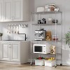 COZONY 5 Tier Heavy Duty Steel Shelving Unit, Adjustable Feet Wheels Wire Rack for Garage Kitchen Pantry - 4 of 4