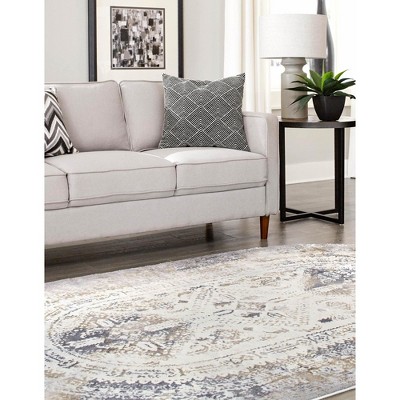 Unique Loom Highbury Kensington Floral Indoor Woven Area Rug