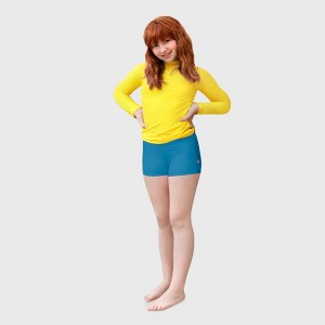 City Threads Girls UPF 50+ Quick-Dry Swim Boy Shorts - USA-Made - 1 of 4