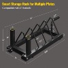 Yaheetech Horizontal Bumper Plate Rack Strength Fitness Rack Plate Holder Standard Plate Black - 3 of 4