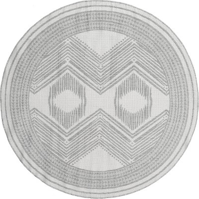 nuLOOM Rayna Geometric Stain Resistant High Traffic Outdoor Area Rug