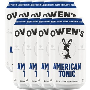 Owen’s Craft Mixers | American Tonic Water | Handcrafted in the USA with Premium Ingredients | Vegan & Gluten-Free Soda Mocktail and Cocktail Mixer - 1 of 3