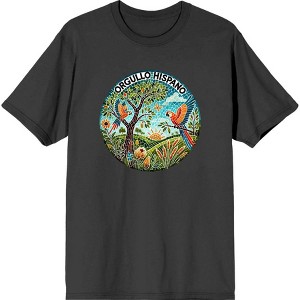 Orgullo Hispano Parrot Mosaic Adult Crew Neck Short Sleeve Tee - 1 of 2