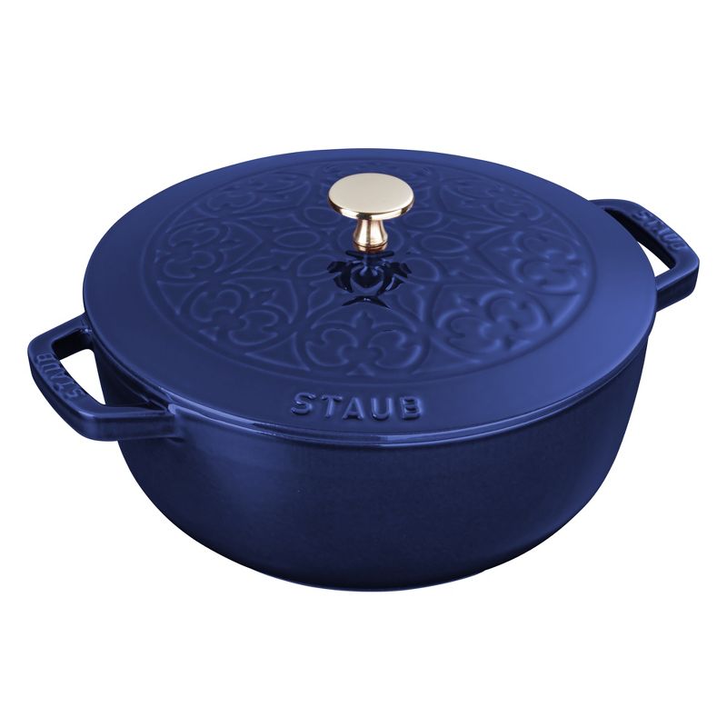 STAUB Cast Iron 3.75-qt Essential French Oven with Lilly Lid, 1 of 13