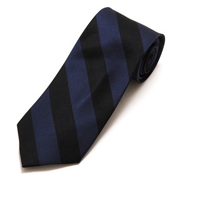 Men's College Striped Colored Silk Long Or X-Long Neck Tie