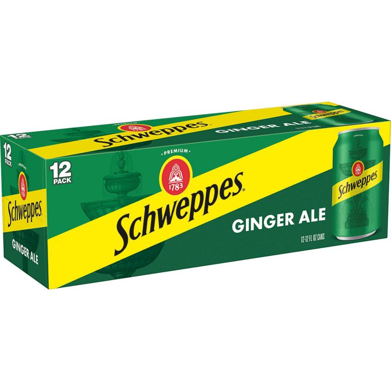 Schweppes Ginger Ale Soda - 12pk/12 fl oz Cans, 4 of 8