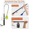 iMountek "Extendable Dog Flirt Pole with Lure & 2 Replaceable Tail Toys for Training, Tug, Chase & Exercise" Black, Blue - 3 of 4